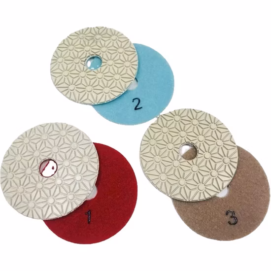 4-Zoll-Nass-Diamant-Polierpads, nass für Marmor-Granit-Stein